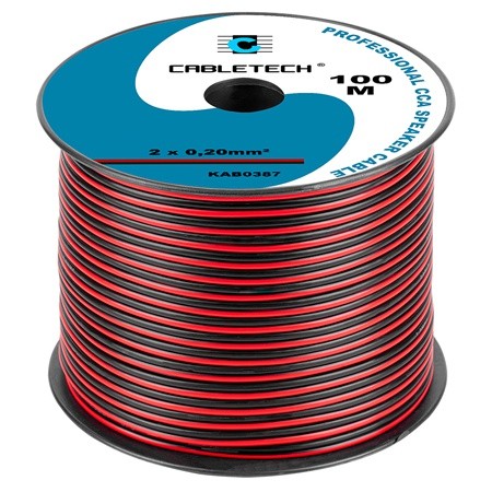cablu difuzor cca 2x0.20mm rosu/negru 100m - imagine 3